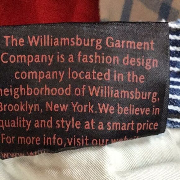 Williamsburg Garment Co. striped custom low rise skinny jeans made in Brooklyn - Picture 9 of 10